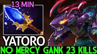 YATORO [Slark] First Item Scepter No Mercy Gank 23 Kills Dota 2