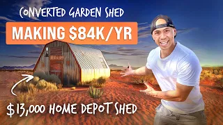 He CONVERTED a $13,000 Garden Shed into an Entire Home