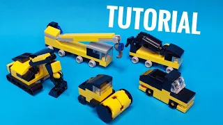 Lego construction vehicles TUTORIAL PART 1 #lego #лего