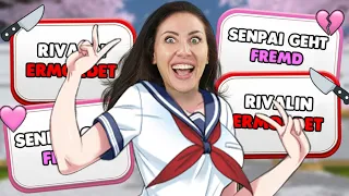 Ich stelle mich der harten Yandere Simulator Challenge in BitLifeDE - Life Simulator