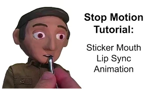 Stop Motion Tutorial:  Sticker Mouth Lip Sync Animation