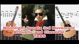 Moonlight sonata 3rd movement Acoustic guitar Tabs