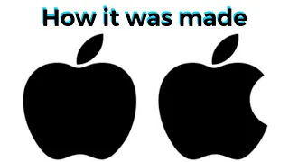 How the bite in the Apple logo was made