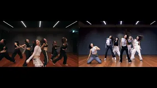 IVE La Chica HEYA (헤야) dance practice choreography comparison
