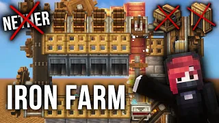 Early Game Iron Farm with Minecraft Create!