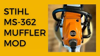 Stihl MS-362c | Easy Muffler Mod