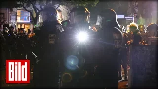 G20 in Hamburg  - Polizei räumt Schanzenviertel / Nacht von Freitag auf Samstag