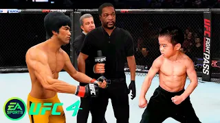 UFC4 Bruce Lee vs Baby Bruce lee EA Sports UFC 4 PS5