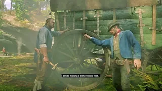 Javier Argues with the Camp [Part 1]  / Hidden Dialogue /Red Dead Redemption 2