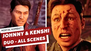 All Kenshi & Johnny CAGE scenes with Final Stage scenes in MK1