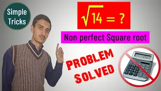 Non perfect square roots tricks In Urdu/Hindi |How to solve non perfect square roots