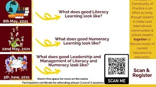 Adhyayan #COP - What does good Leadership & Management of Literacy and Numeracy Look like?