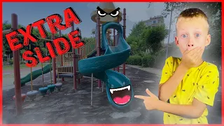 Children's slide devourer tried to eat Nikita🙀 SCP SLIDE EATER