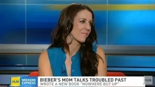 Bieber's mom shares her painful past