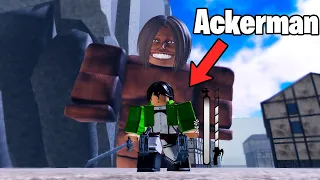 I Became Mikasa Ackerman In Attack On Titan Evolution (Part 1)...