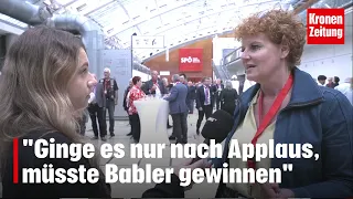 SPÖ-Parteitag: "Ginge es nur nach Applaus, müsste Babler gewinnen" | krone.tv NEWS