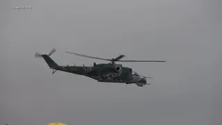 Texel Leaseweb Airshow 2018 MIL MI-24 Hind Helicopter Czech Air Force Display 4-8-2018