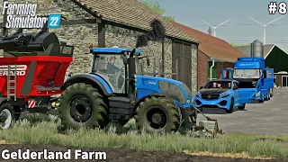 Feeding Animals, Spreading Manure, Picking Up & Selling Silage Bales │Gelderland│FS 22│Timelapse#8