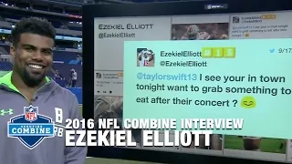 Ezekiel Elliott: Taylor Swift Didn't Respond to Ask-Out Tweet | 2016 NFL Combine Interviews