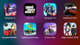 High School 2018 Crime Auto Real Gangsters Crime Gangster War Mafia Hero MadOut 2 BCO GTA III