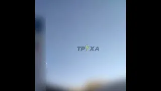 Ukrainian air defense intercept and destroy a Russian kamikaze drone. 18.10.2022