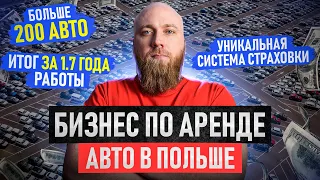 Бизнес по аренде авто в Польше. 1.7 года работы. Новые услуги страховки. больше 200 авто в обороте