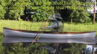 Straight and Bent Shaft Paddle - Blade Angle Comparison (an experiment)