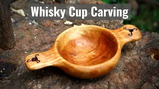 Carving a Quaich - Traditional Scottish Whisky Cup