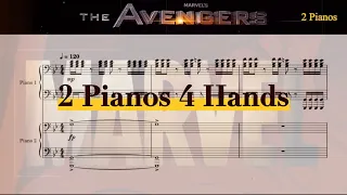 The Avengers Main Theme 2 Pianos 4 Hands 어벤져스 OST 투피아노 악보