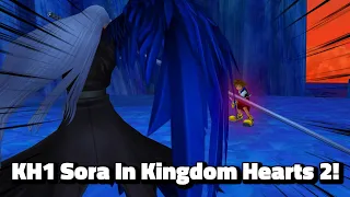 [KH2 Mods] KH1 Sora Mod VS Sephiroth | No Damage (Critical Mode)