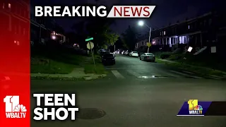 Teenager shot in west Baltimore