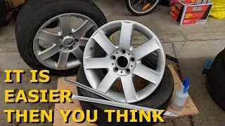 Mounting Tire on Wheel Without a Machine
