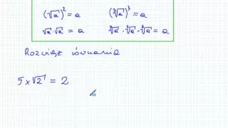 Działania na pierwiastkach - Matematyka Szkoła Podstawowa i Gimnazjum