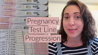 Pregnancy Test Line Progression | 7 DPO to 14 DPO | First Response, Easy At Home, AccuMed