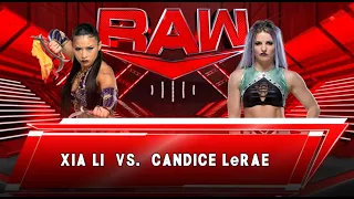 Xia Li wipes out Candice LeRae with a devastating kick: Raw Oct. 30, 2023 WWE 2K23 4K