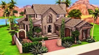 Big Mediterranean Family Home | The Sims 4 Speed Build
