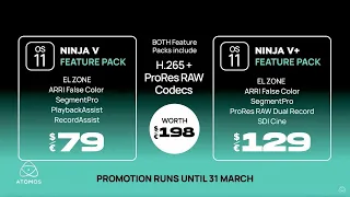 Atomos has a Great Deal for Ninja V/V+ Owners| Deal Ends March 31