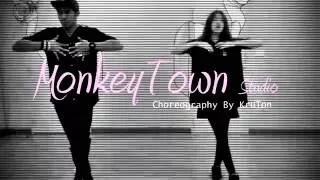 MONKEY TOWN ( DANCE CLASS ) I'M A Slave 4 U Choreoghaphy By KruTon