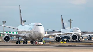 2 Hrs of Plane Spotting at Frankfurt Airport - 110+ CLOSE UP Landings and Takeoffs with Flight Info