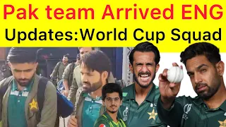 BREAKING 🛑Pakistan cricket team arrived England Leeds for 4 T20 Matches | World Cup Squad