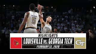 No. 5 Louisville vs. Georgia Tech Basketball Highlights (2019-20) | Stadium