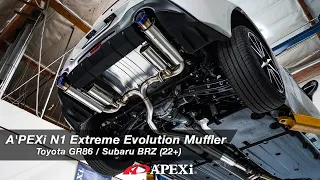 A'PEXi N1-X Evolution Extreme Axleback Exhaust - 2022+ Toyota GR86 / Subaru BRZ