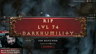 Diablo 4 Hardcore Deaths S1 EP3  (Screaming Deaths & LVL 100 DC!)