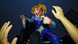 Horror Villains Escape: Chucky VS Parkour POV in Real Life