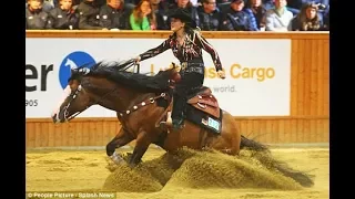 Michael Schumacher's daughter Gina-Maria shows off her horse riding skills in Switzerland