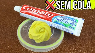 COMO FAZER SLIME COM PASTA DE DENTE E SAL | SEM COLA | NOVO ROSA .