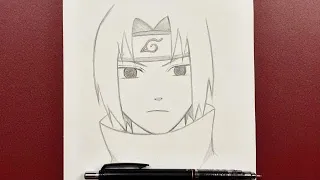 Anime drawing | how to draw sasuke uchiha step-by-step