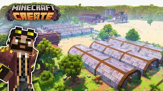 My GIANT FARM in Minecraft Create Mod is DONE!