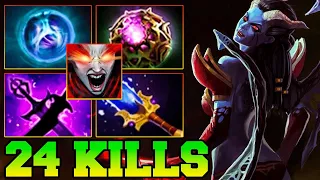 24 Kills QOP Dota 2 Mid - Best Queen Of Pain Dota 2 Pro Gameplay Guide Build 7.35