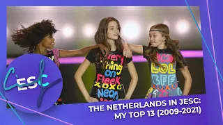 THE NETHERLANDS IN JESC: MY TOP 13 (2009-2021) with comments